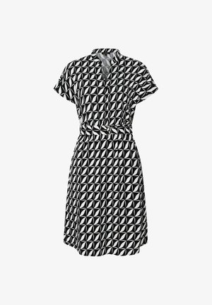 More & More GRAFISCHER PRINT - Blusenkleid - schwarz