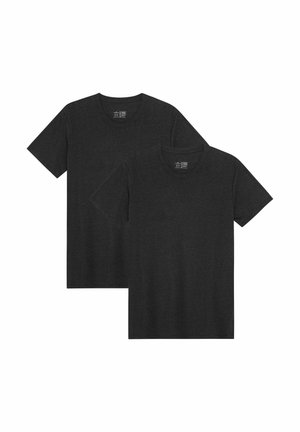 CREW NECK T-SHIRT 2-PACK - T-shirt basique - black