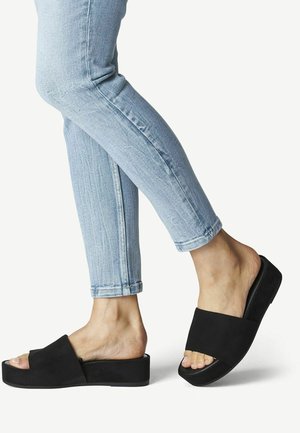 Pantolette flach - black
