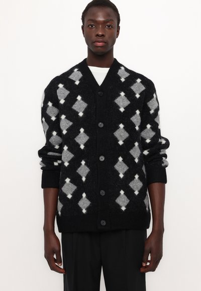 The Kooples Cardigan - black/grey/white