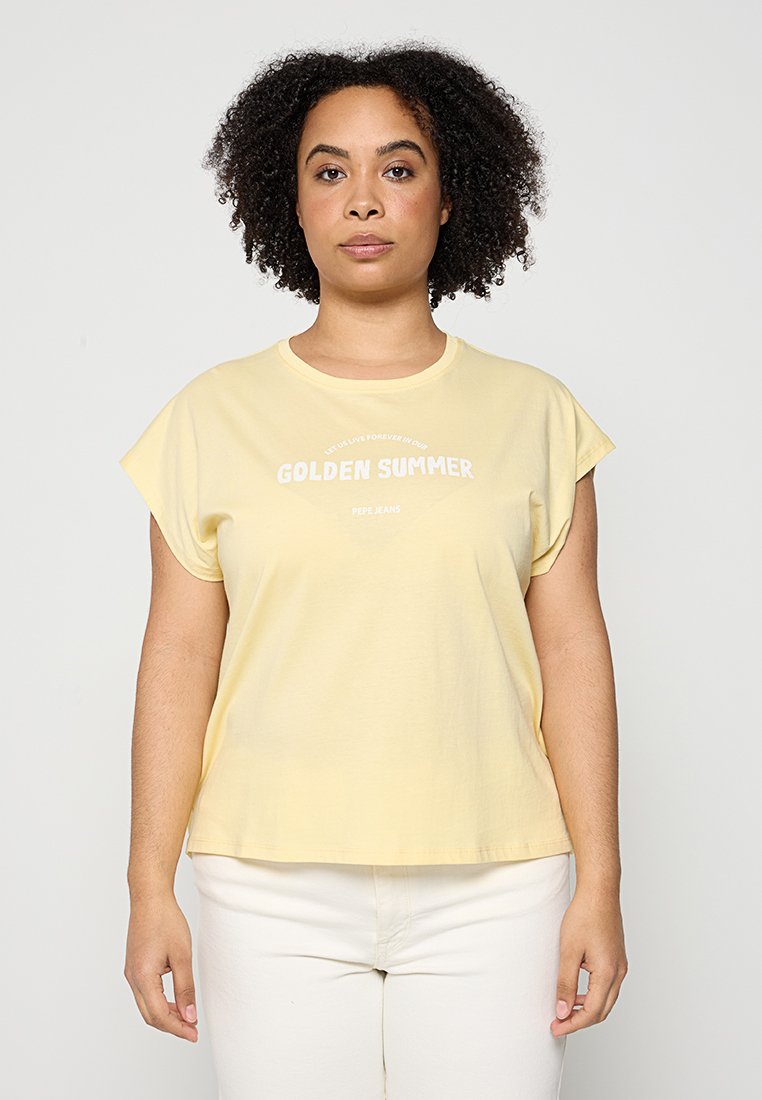 Pepe Jeans T-shirt print geel