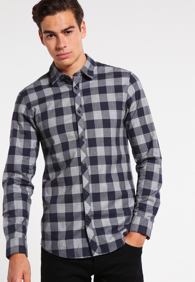 JACK & JONES Herren Slim Fit Hemd – 100% Baumwolle, Freizeithemd