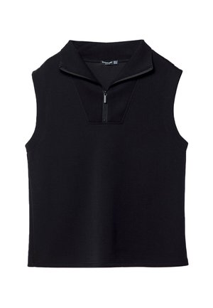 Stradivarius SOFT-TOUCH WITH ZIP  - Top - black
