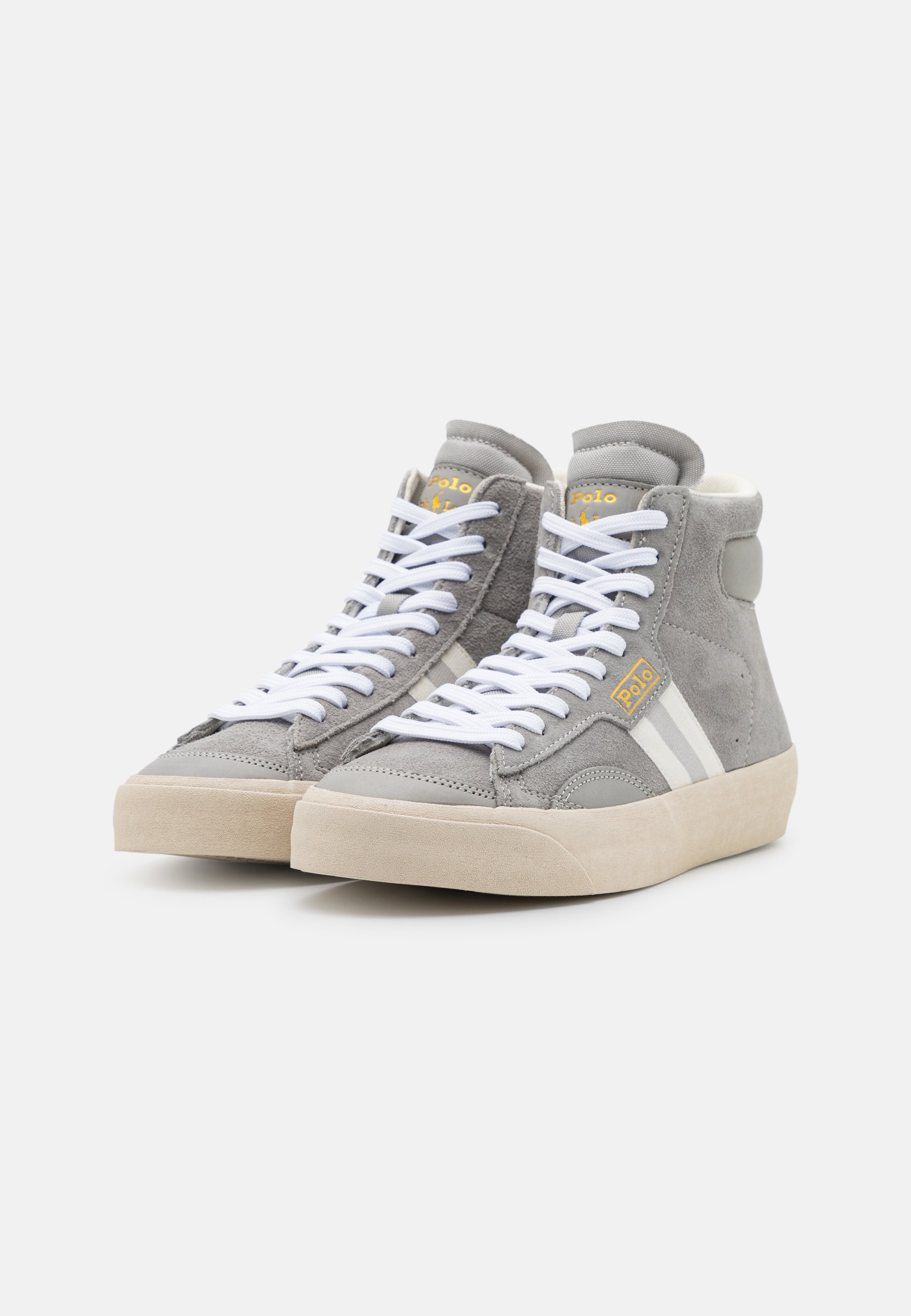 Polo Ralph Lauren GERVIN MID UNISEX - Sneakers alte - soft grey/grigio -  Zalando.it