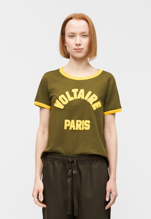ALYS PARIS - T-shirt con stampa - tilleul