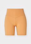 HIGH WAISTED BIKER SHORTS - Leggings - orange