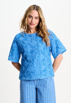 POM Amsterdam, TOP - FLORA SMASHING BLUE - Blouse - blue