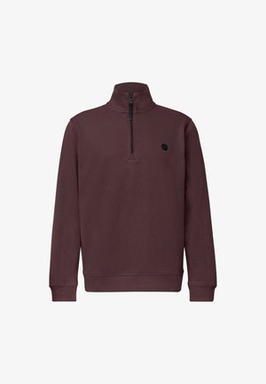 Street One MEN, SWEATSHIRT MIT STEHKRAGEN UND ZIPPER - Sweatshirt - bordeaux
