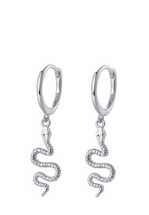 SNAKE HUGGIE HOOPS - Boucles d'oreilles - silberfarben