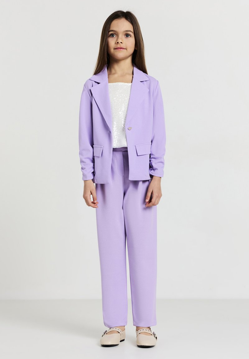 Calliope MONOPETTO MANICHE ARRICCIATE - Blazer - lilla brillante