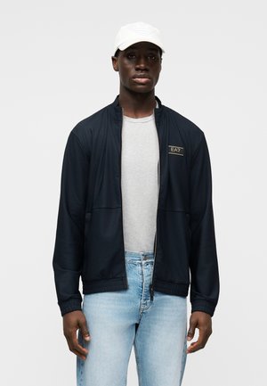 TRAIN PREMIUM LABEL JACQUARD - Ελαφρύ μπουφάν - armani blue