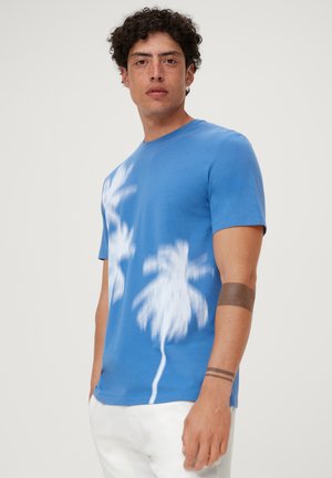 MIT GRAFIK - T-Shirt print - blau