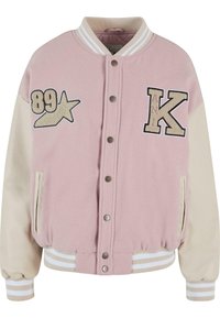 Karl Kani RETRO PATCH STAR OS COLLEGE - Bombejakke - rose lightsand