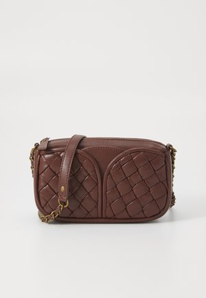 DIVINOU BRAIDED - Cross body bag - burgundy