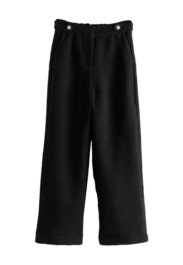 PETITE FIT - BOUCLE TEXTURED WIDE - Stoffhose