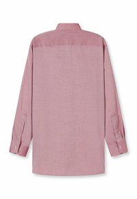 Langärmliges Hemd in hellrosa mit strukturiertem Stoff. Verfügt über einen klassischen Kragen und Manschetten mit Knopf. Keine sichtbaren Designdetails auf der Vorderseite.