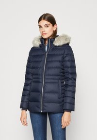 Tommy Hilfiger TYRA WITH FUR - Piumino - desert sky
