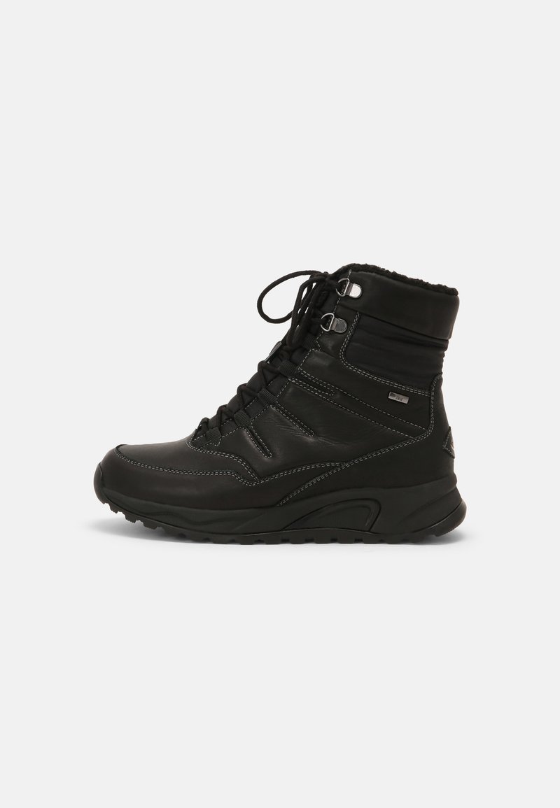 Damen Sneaker | Gabor Comfort Schnürstiefelette schwarz/schwarz - HF32906 Damen Sneaker | Gabor Comfort Schnürstiefelette schwarz/schwarz - HF32906