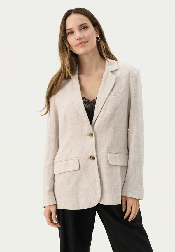 NIKOLETA - Kurzmantel - french oak melange