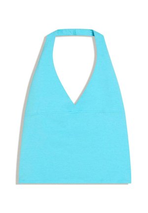 Bershka, HALTER TOP - Débardeur - turquoise