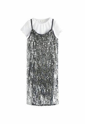 SEQUIN  SET REGULAR FIT - Cocktailklänning - silver