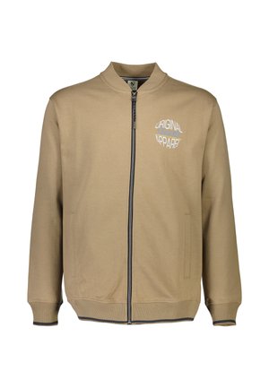 BASEBALL COLLAR - Sweater met rits - stone
