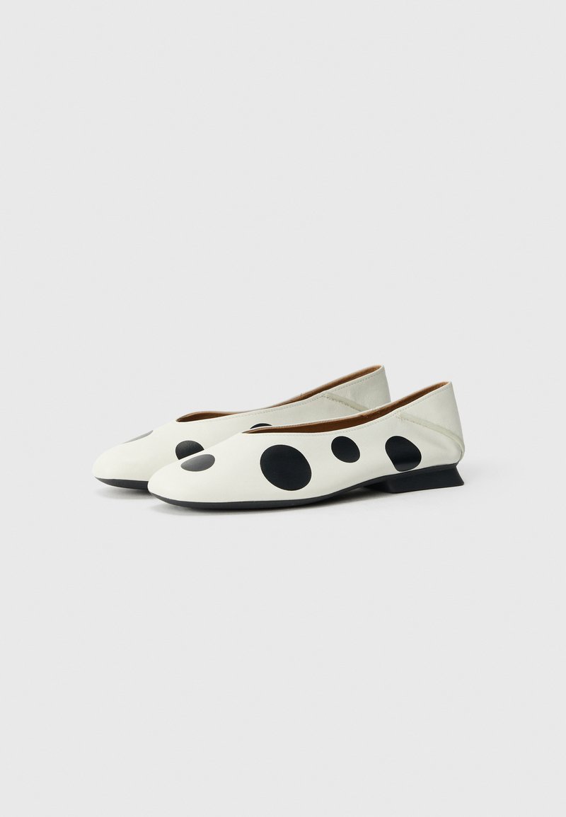Ballerines En Cuir Blanc à Motifs Floraux Cassis Côte D'Azur - Taille 36 - Occasion Très Bon état