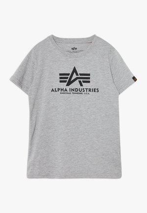 Print T-shirt - grey heather