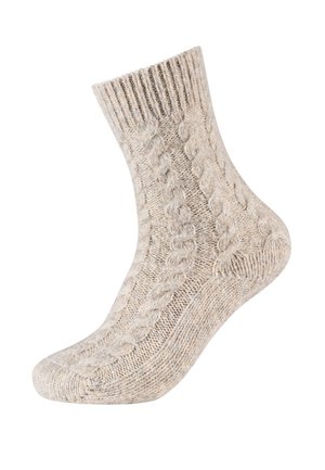 ONLINE WOMEN COSY CABLE STITCH SOCKS 2 PACK - Sukat - nature