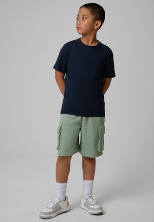 4F, 4F T-SHIRT GŁADKI CHŁOPIĘCY - CZARNY 122 (6-7 LAT) - T-shirt de sport - navy