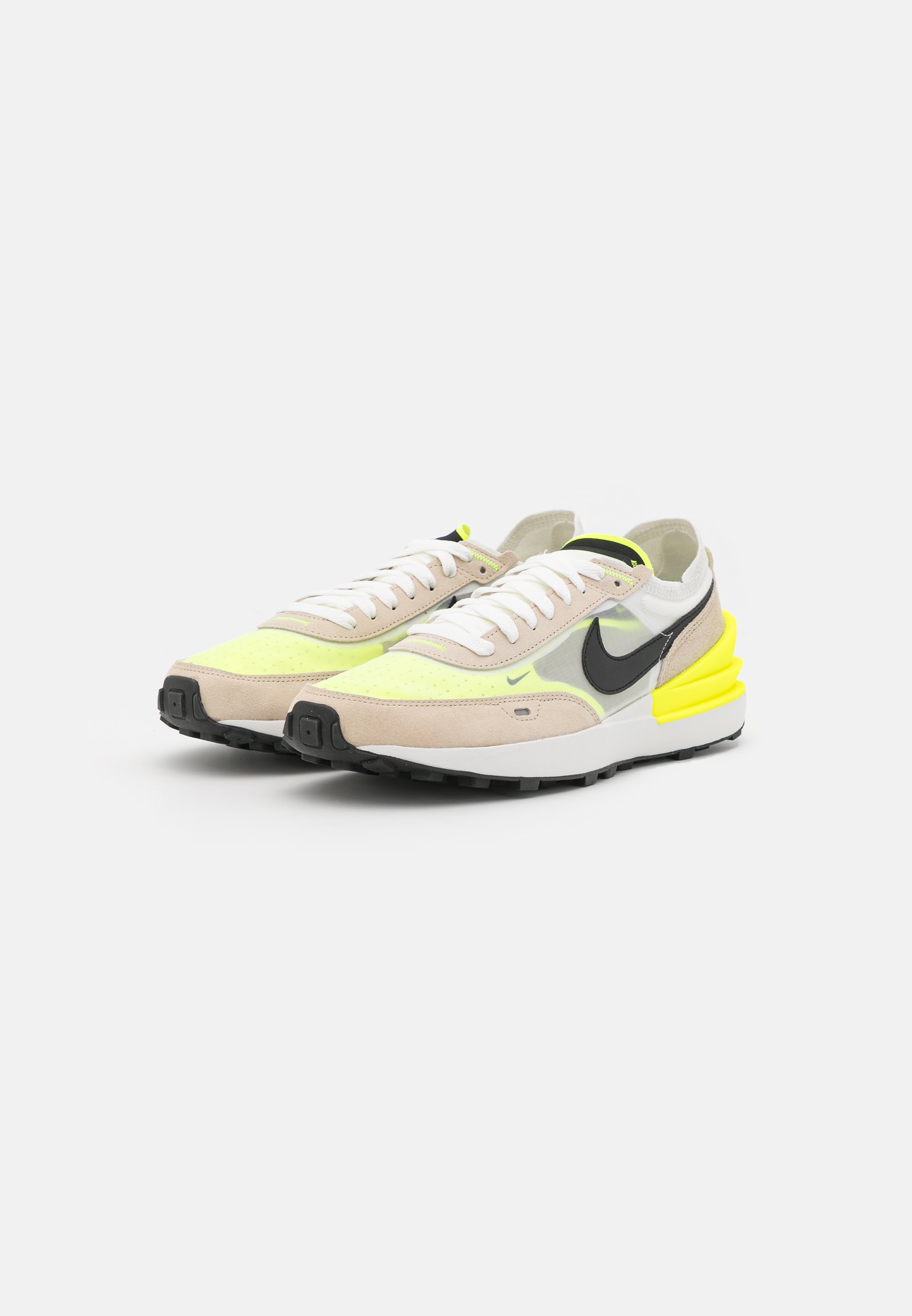 Nike Sportswear WAFFLE ONE - Zapatillas - summit white/black/volt/crema -  Zalando.es