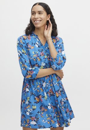 BYMMJOELLA VNECK - Shirt dress - ibiza blue mix