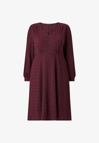 Ikke valgt, burgunderrot mit schwarzem punkt