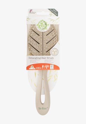 SO ECO BIODEGRADABLE DETANGLING LEAF BRUSH - Borstel - stone