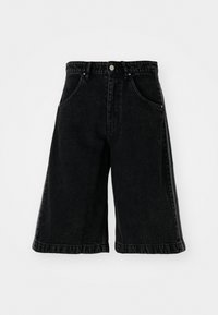 Denim shorts - true black denim