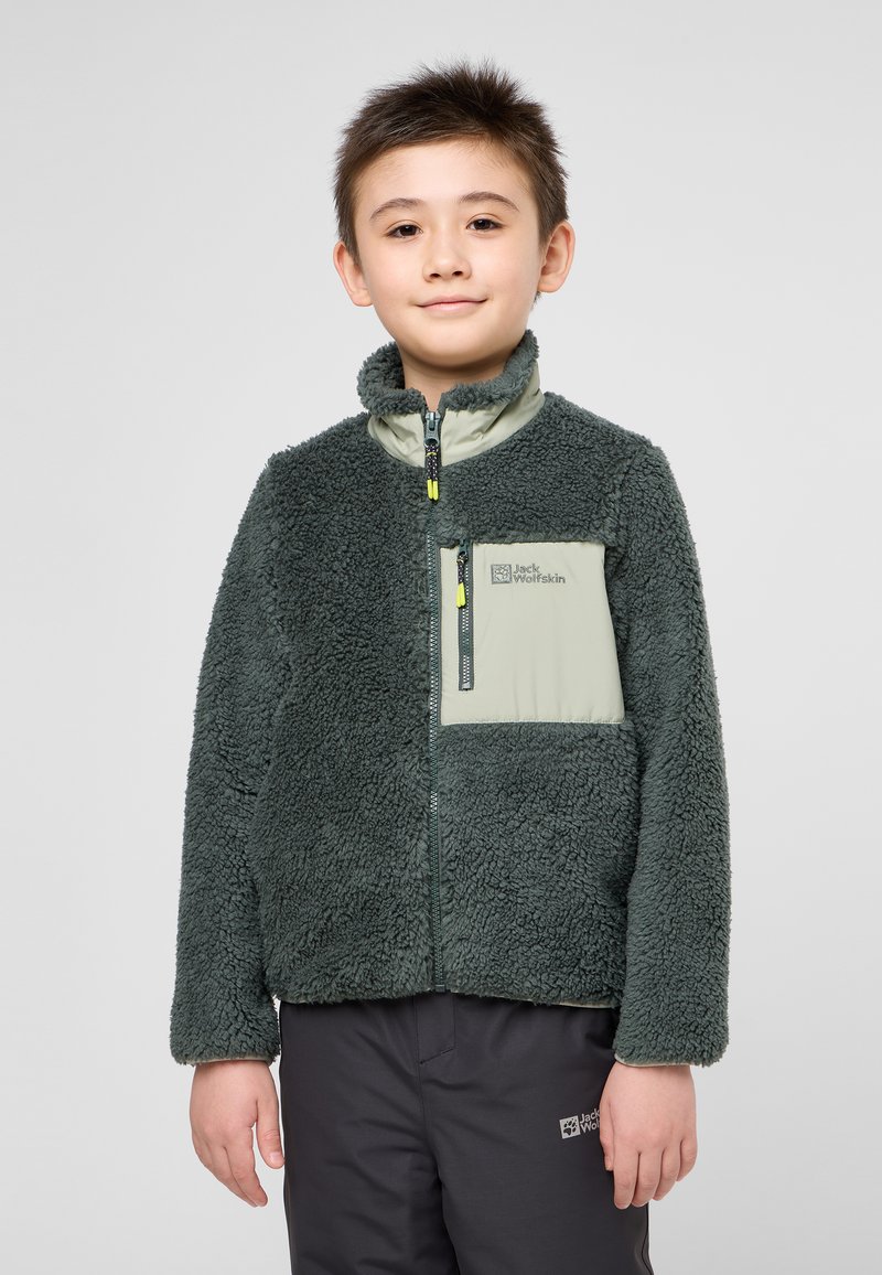 Jack Wolfskin ICE CURL  - Fleecejas - slate green mint leaf