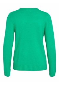 VILA VIRIL V-NECK L/S - Stickad tröja - bright green