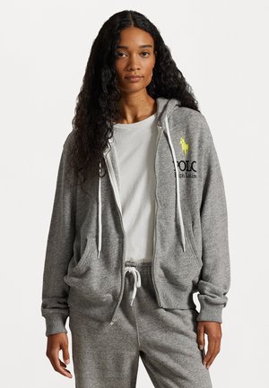 BIG PONY LIGHTWEIGHT FLEECE ZIP HOODIE - Sudadera con cremallera - dark vintage heather