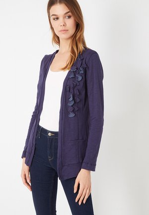 DE CON FLOR EN RELIEVE - Chaqueta fina - azul