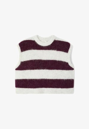 American Vintage, PULL FEMME NIBY - Tričko s potlačou - rayures cranberry