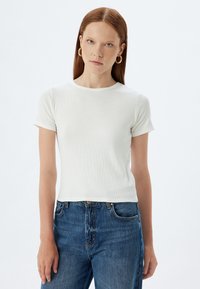 Koton T-shirt Basic Donna A Maniche Corte Con Scollo A V - Lilla, Taglia S, Lavabile In Lavatrice