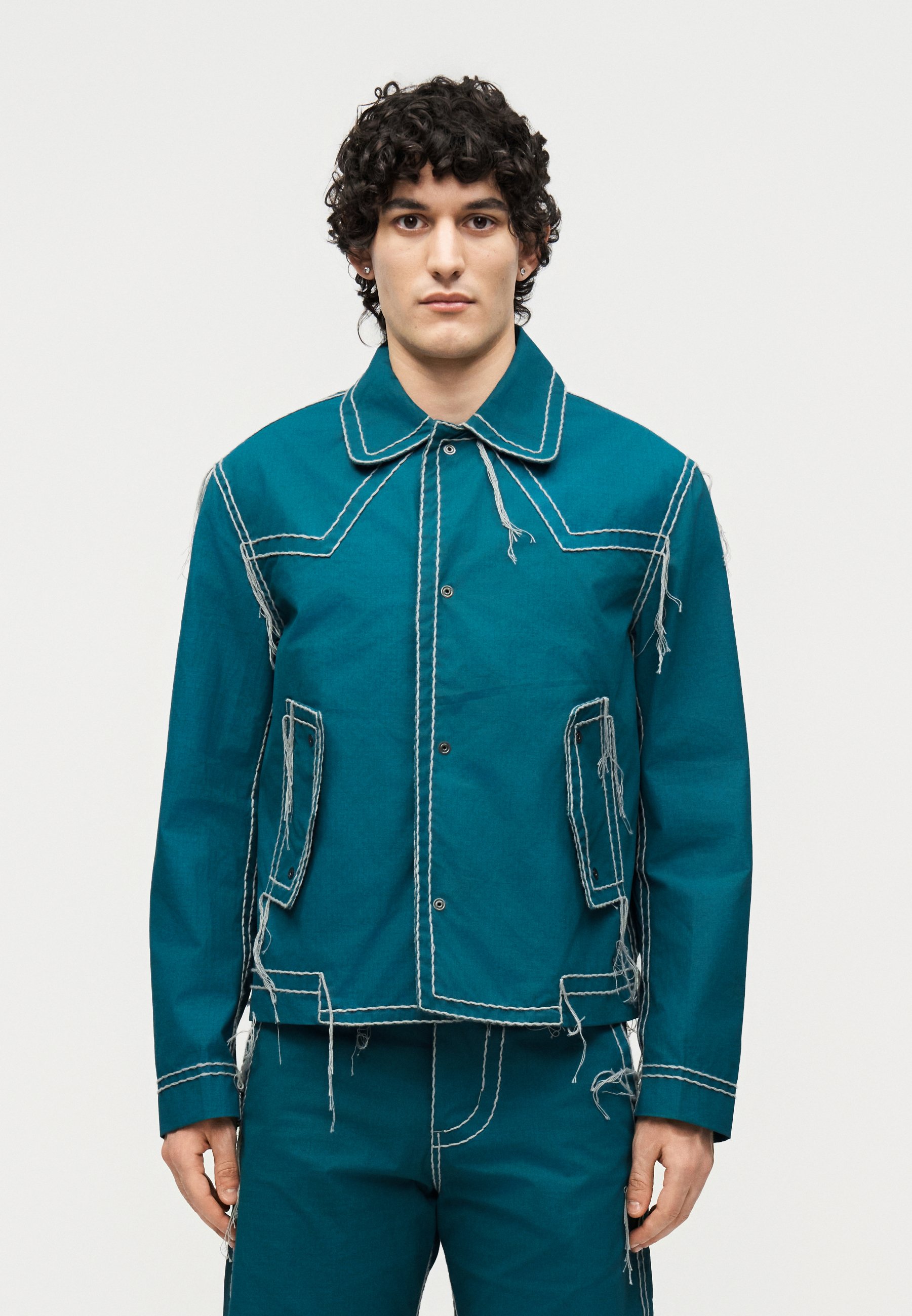 CRAIG GREENのユニークjacket + pants M CRAIG GREEN JACKET - Summer jacket - blue/grey/blue - Zalando.ie