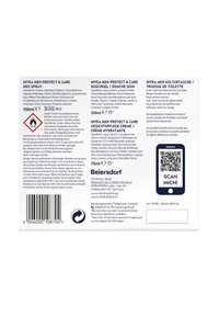Nivea Men Protect & Care product packaging featuring a white background, black text, and product details in multiple languages.  Includes barcode.