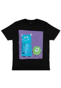 Henry Tiger MONSTER'S INC. NIERVA SULLIVAN - Triko s potiskem - black