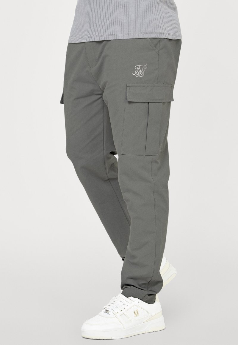 SIKSILK SMART CARROT FIT PANTS Pantalon cargo grey/gris ZALANDO.FR