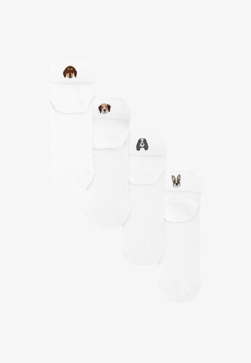 Next EMBROIDERED 4 PACK REGULAR FIT - Socken - white dogs