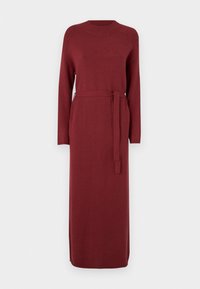 ONLLEVA LONG BELT DRESS - Neulemekko - syrah
