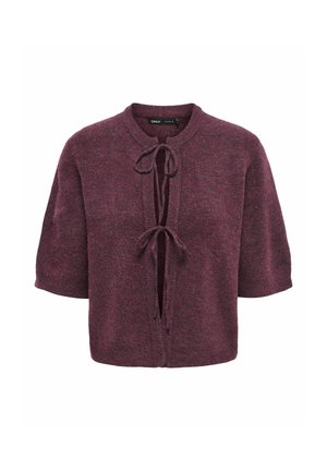 ONLY, ONLSIMONI 2/4 BOW CARDIGAN KNT NOOS - Gilet - mauve wine