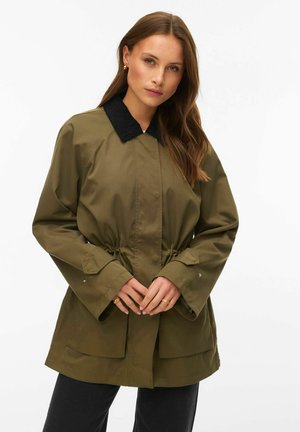 VMANNIKA - Kort kåpe / frakk - khaki
