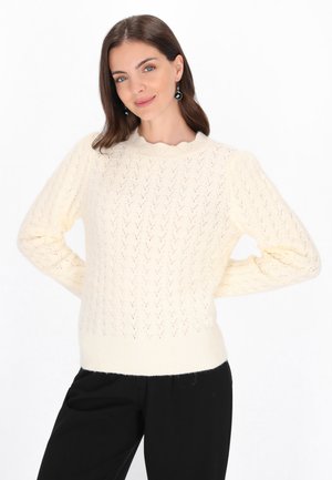 SWEATER - Striktrøje - offwhite